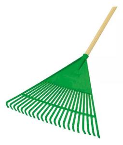 RASTELO PLÁSTICO GRANDE PARA JARDIM COM CABO